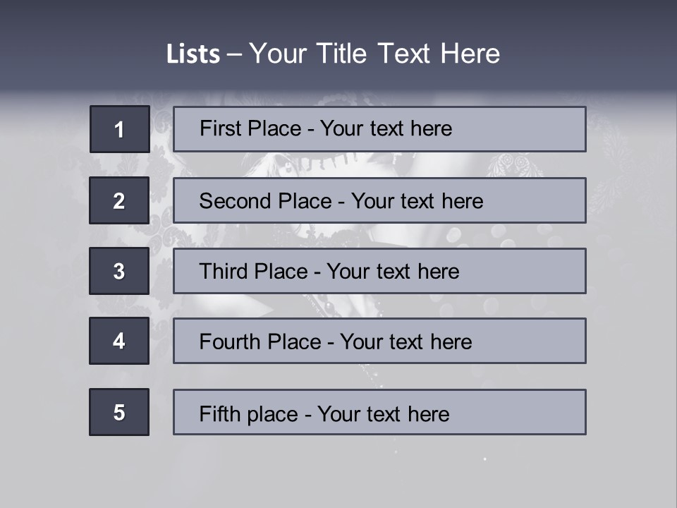 Mask Woman PowerPoint Template