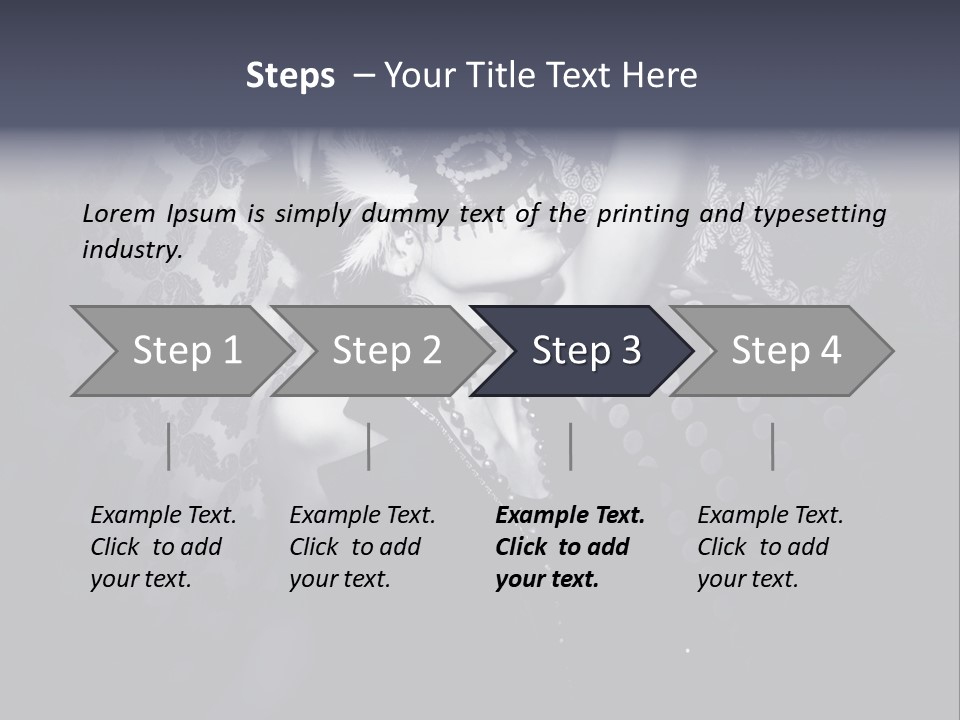 Mask Woman PowerPoint Template