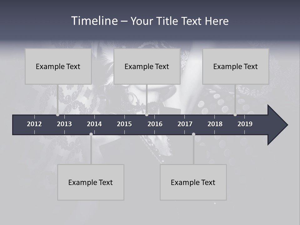 Mask Woman PowerPoint Template