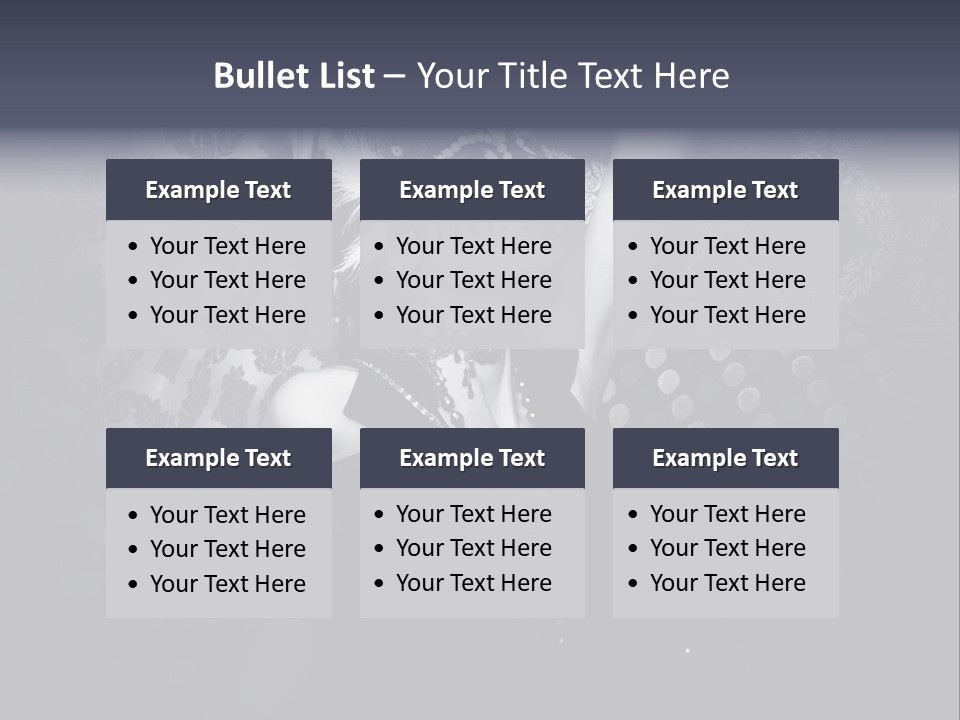 Mask Woman PowerPoint Template