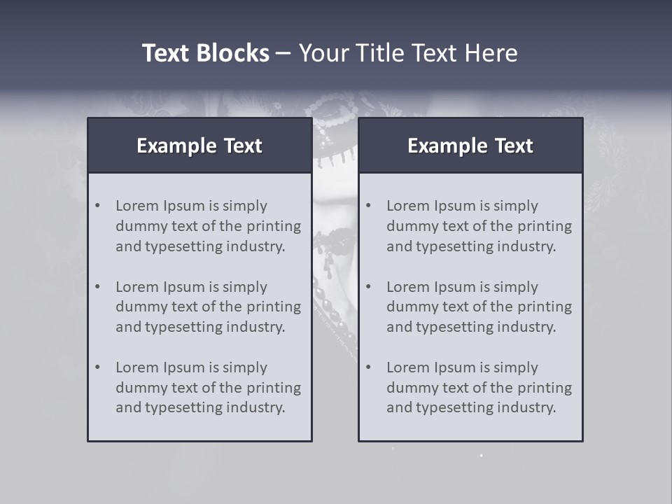 Mask Woman PowerPoint Template