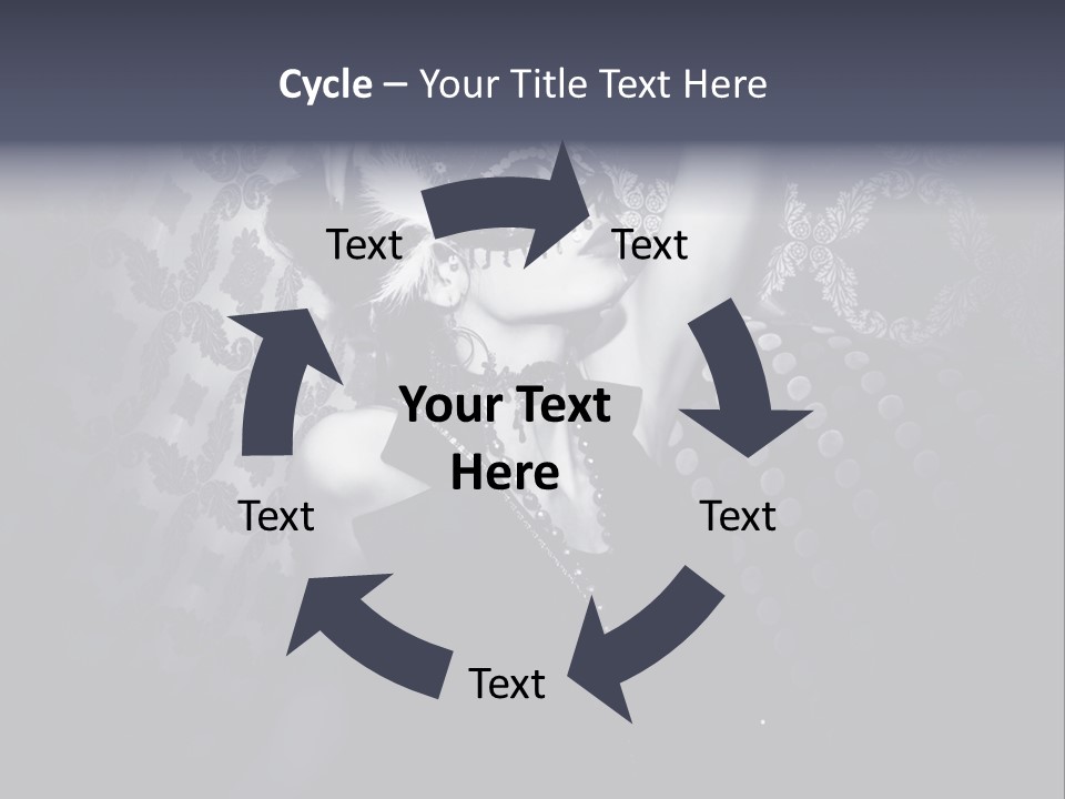 Mask Woman PowerPoint Template