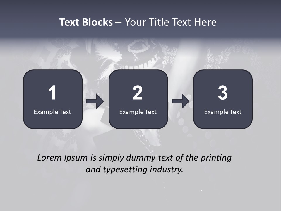 Mask Woman PowerPoint Template