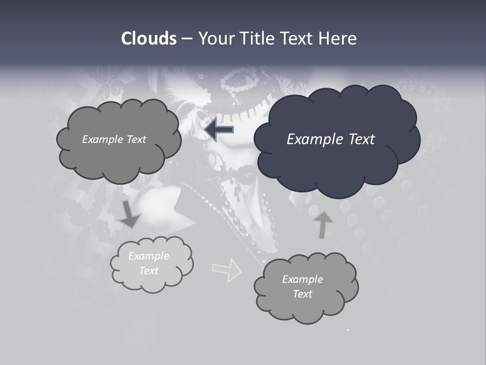 Mask Woman PowerPoint Template