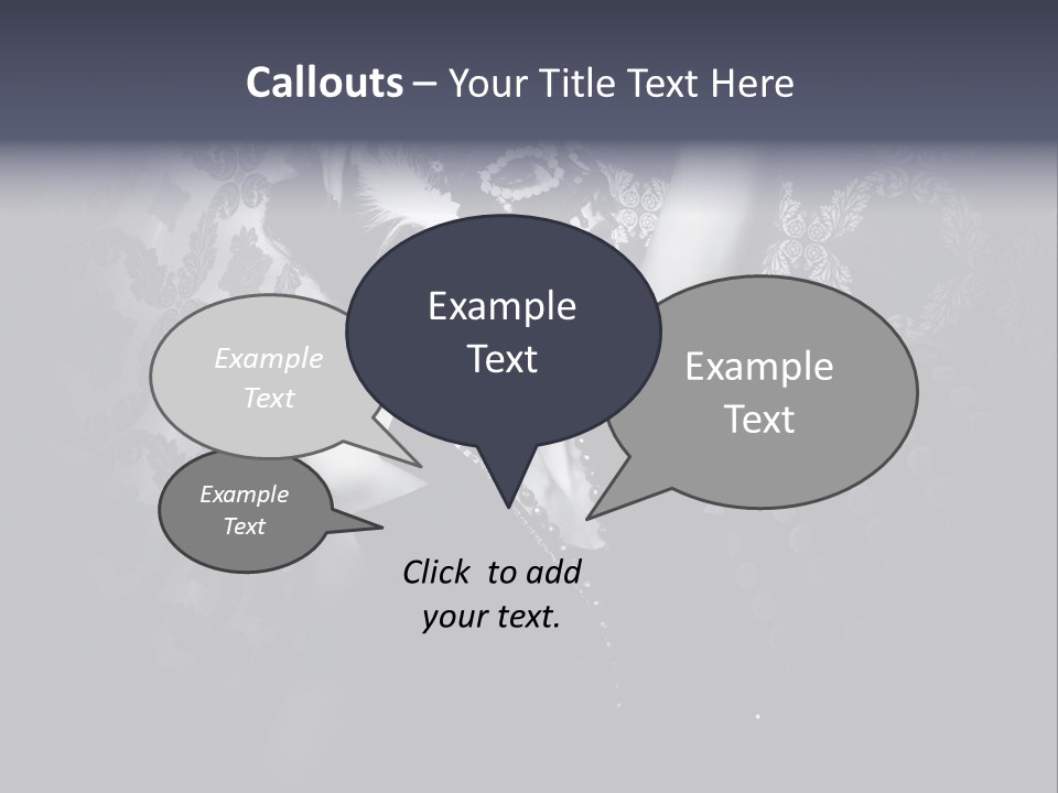 Mask Woman PowerPoint Template