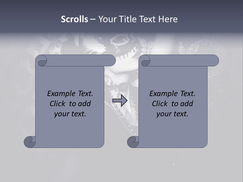 Mask Woman PowerPoint Template