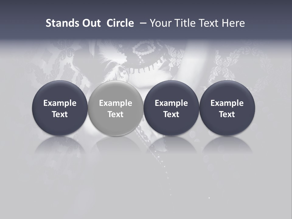 Mask Woman PowerPoint Template