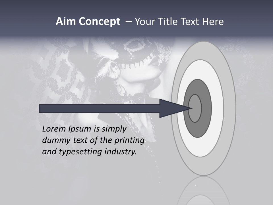 Mask Woman PowerPoint Template