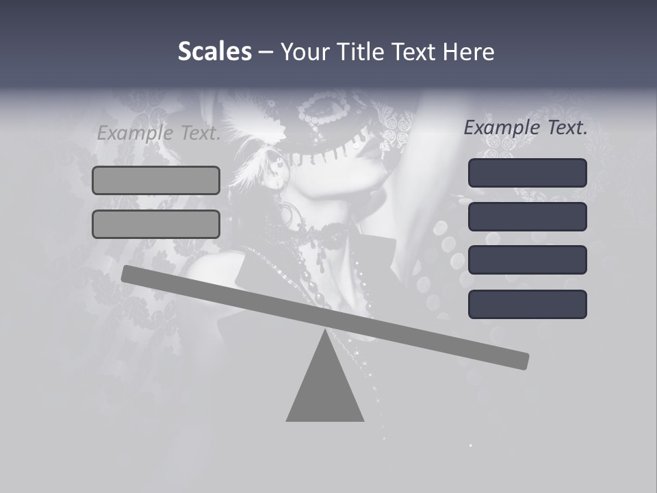 Mask Woman PowerPoint Template