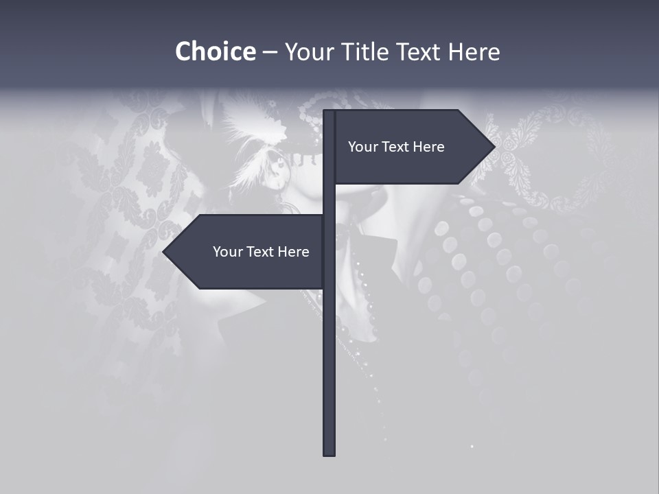 Mask Woman PowerPoint Template