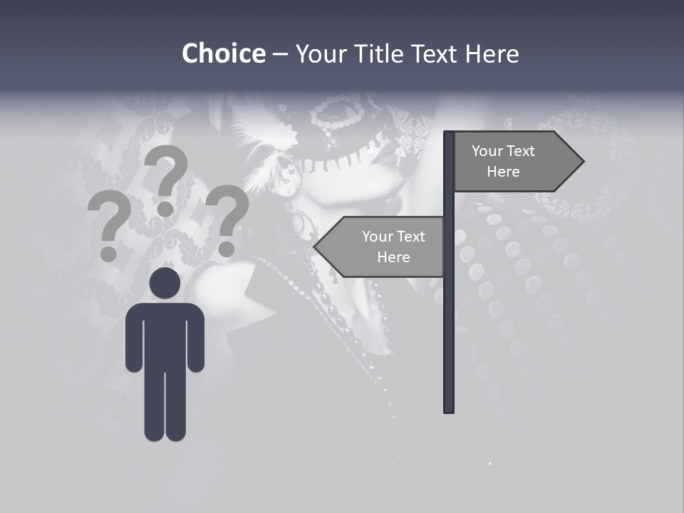 Mask Woman PowerPoint Template