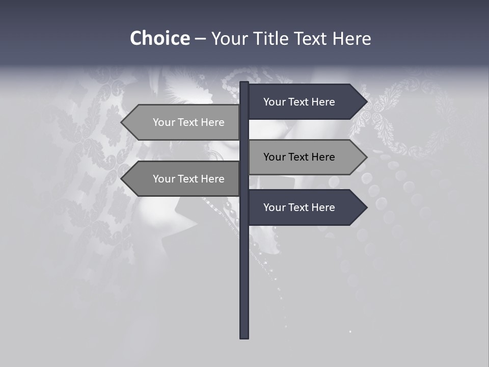 Mask Woman PowerPoint Template