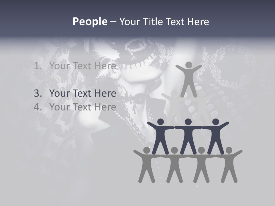 Mask Woman PowerPoint Template