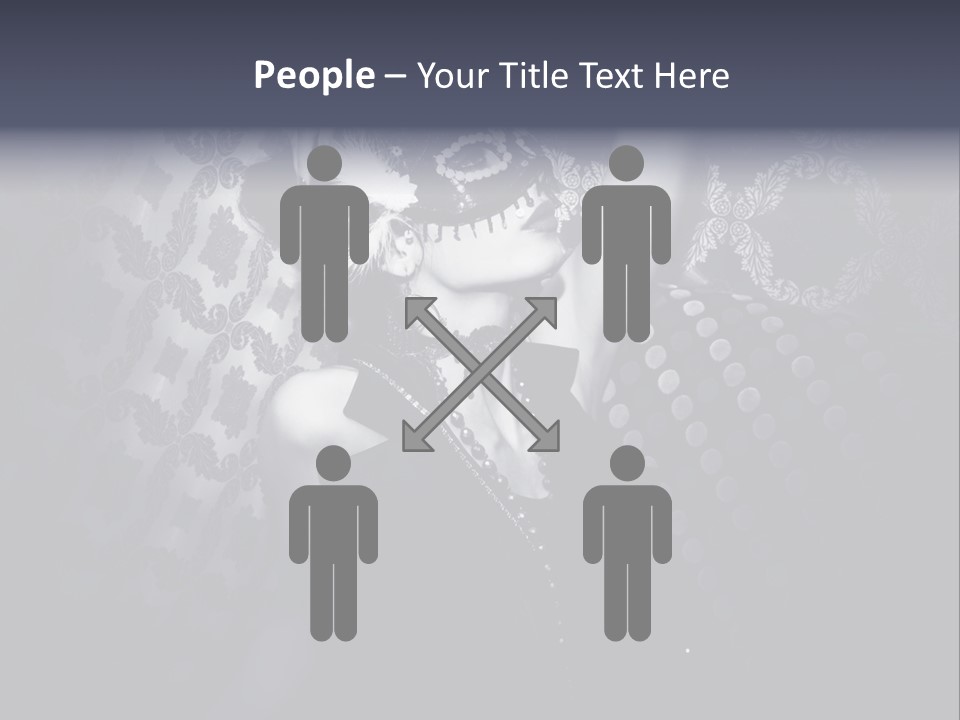 Mask Woman PowerPoint Template