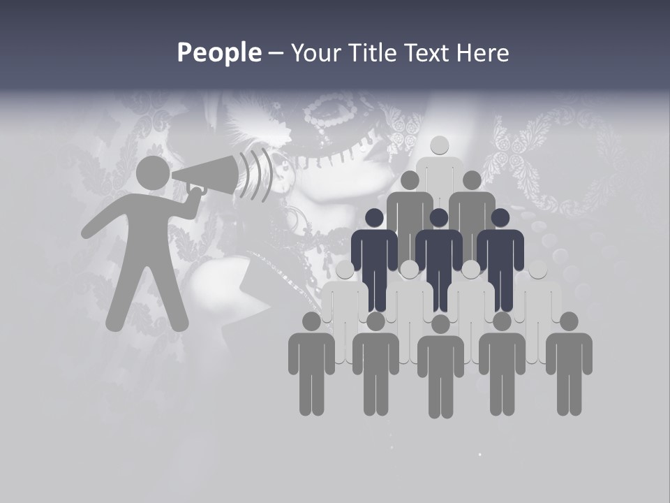 Mask Woman PowerPoint Template