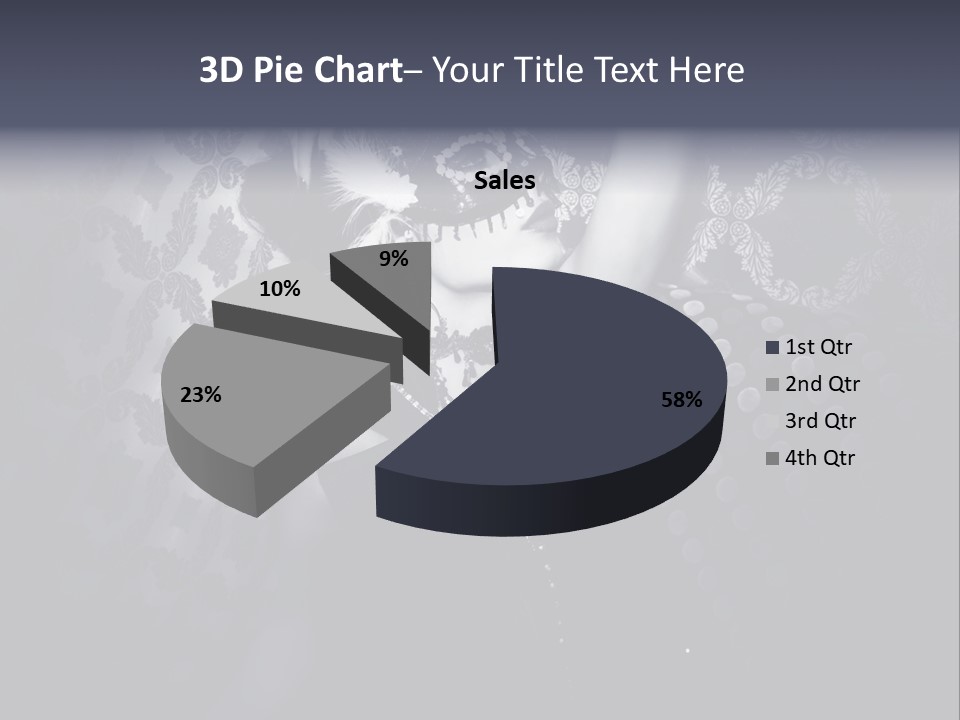 Mask Woman PowerPoint Template
