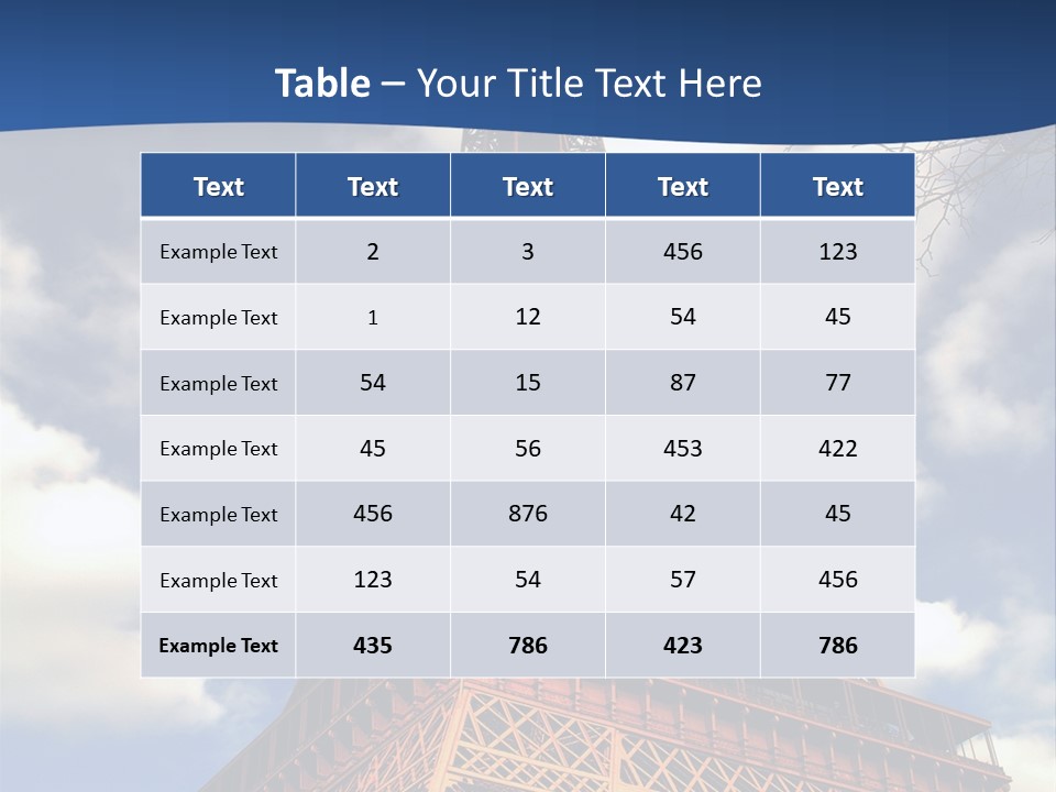 Eiffel Tower PowerPoint Template