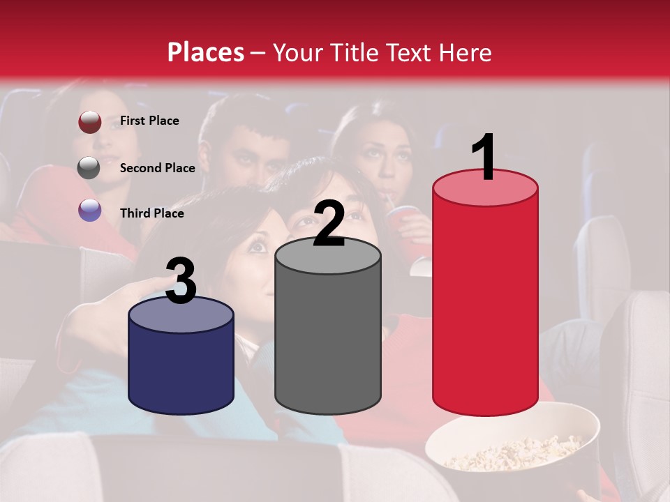 Couple At Cinema PowerPoint Template