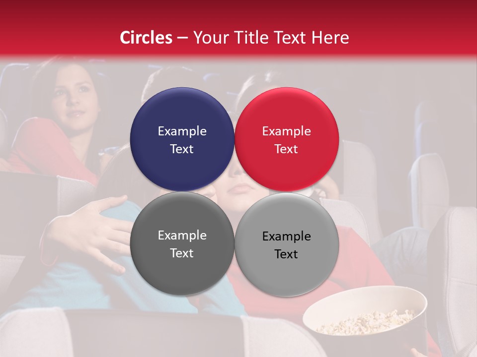 Couple At Cinema PowerPoint Template