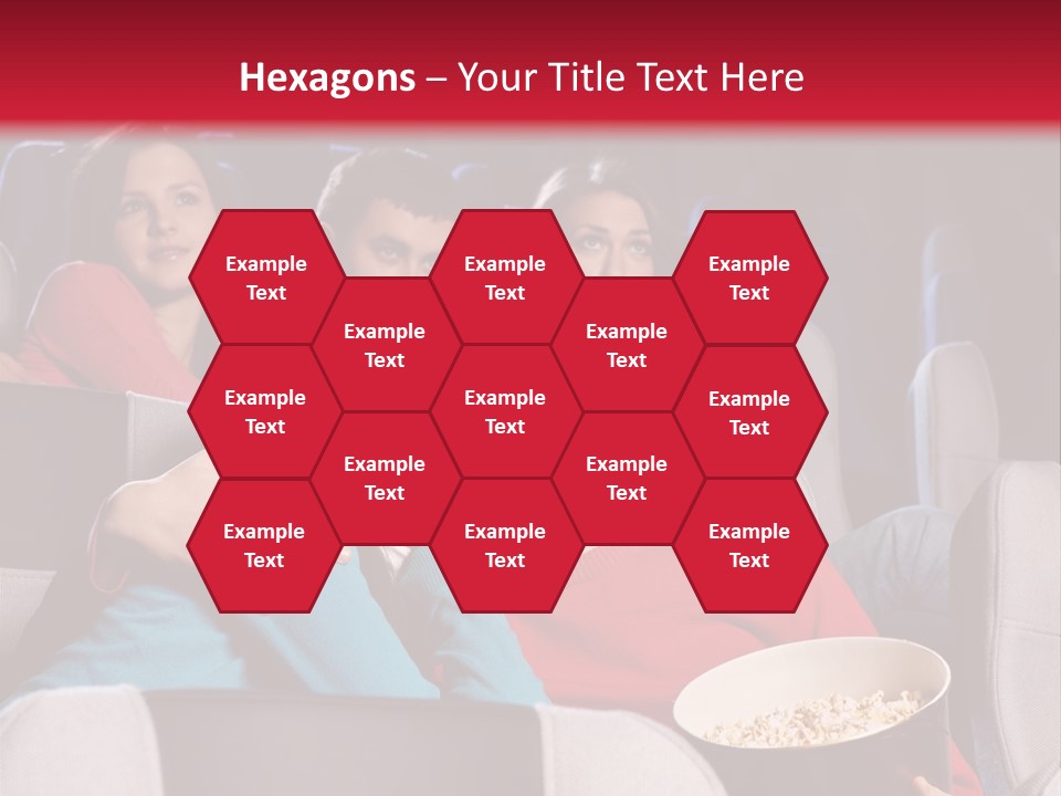 Couple At Cinema PowerPoint Template