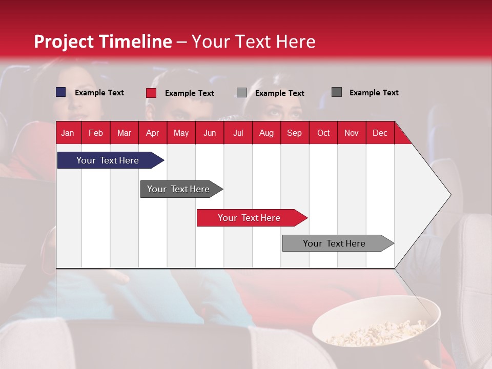 Couple At Cinema PowerPoint Template