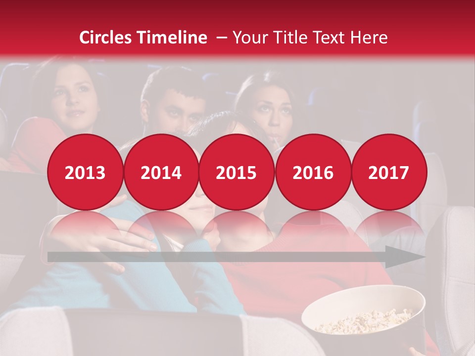 Couple At Cinema PowerPoint Template