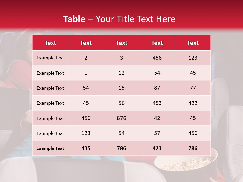 Couple At Cinema PowerPoint Template