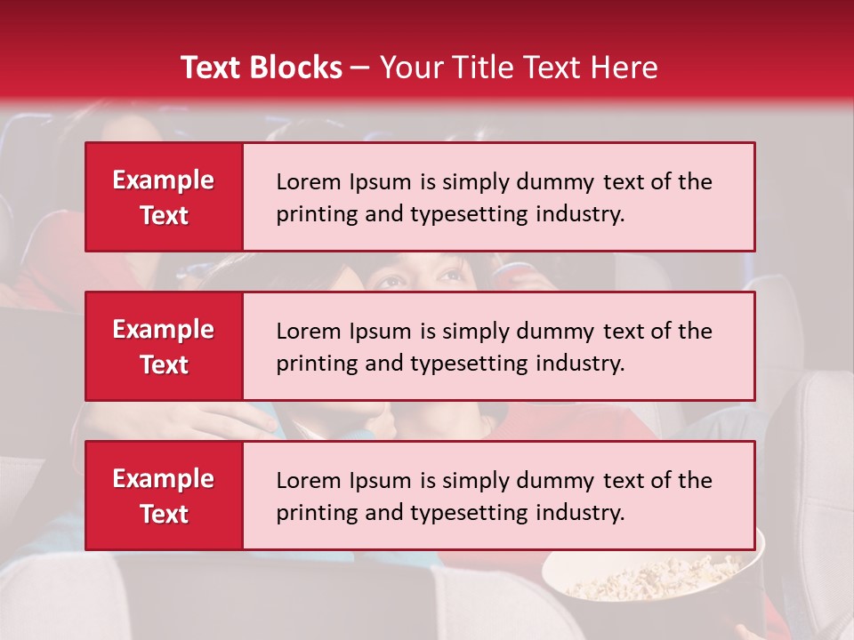 Couple At Cinema PowerPoint Template