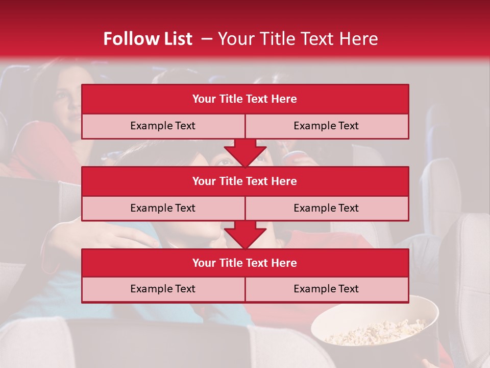 Couple At Cinema PowerPoint Template