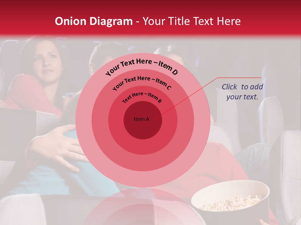 Couple At Cinema PowerPoint Template