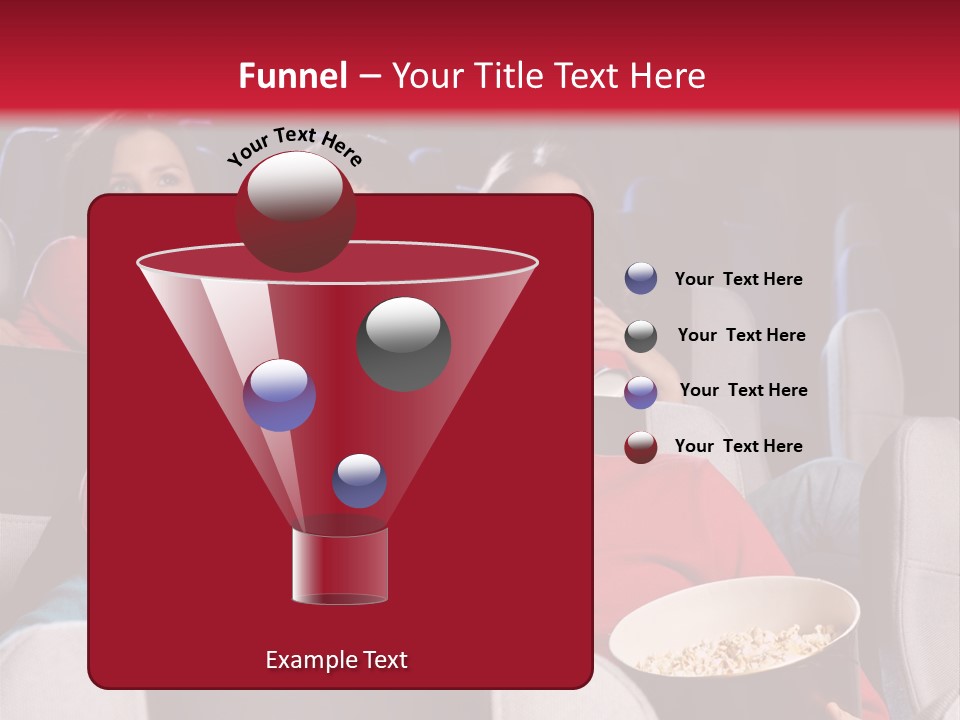 Couple At Cinema PowerPoint Template