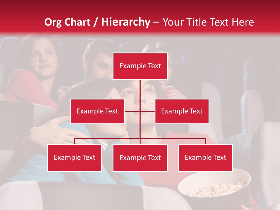 Couple At Cinema PowerPoint Template