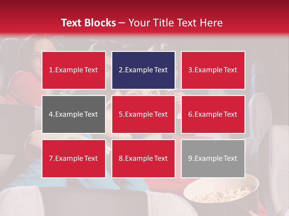 Couple At Cinema PowerPoint Template