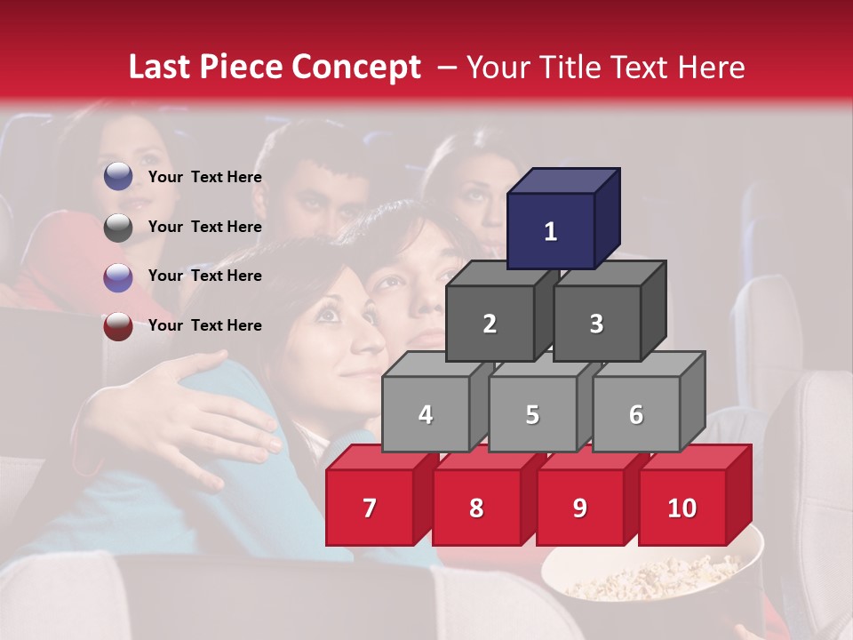 Couple At Cinema PowerPoint Template