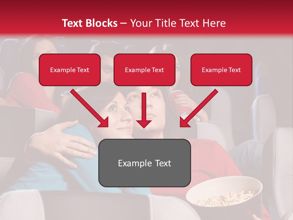 Couple At Cinema PowerPoint Template