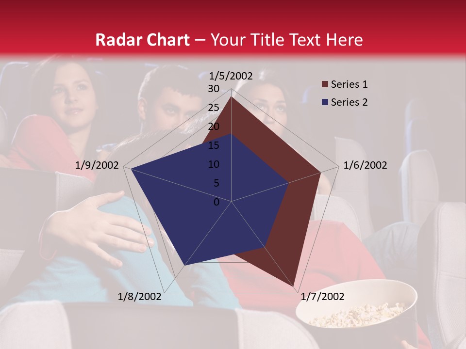 Couple At Cinema PowerPoint Template