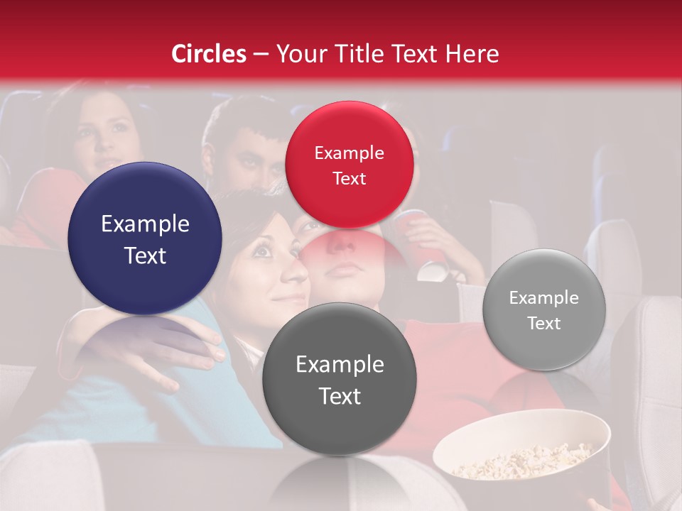 Couple At Cinema PowerPoint Template