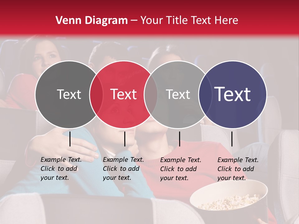Couple At Cinema PowerPoint Template