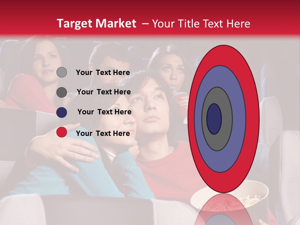 Couple At Cinema PowerPoint Template