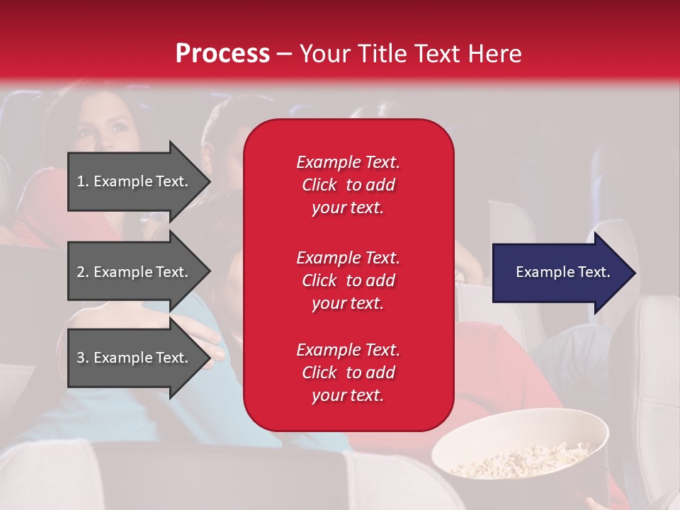 Couple At Cinema PowerPoint Template
