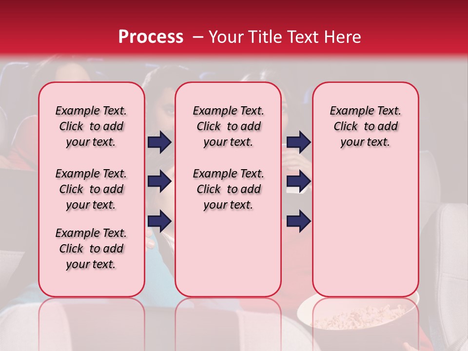 Couple At Cinema PowerPoint Template