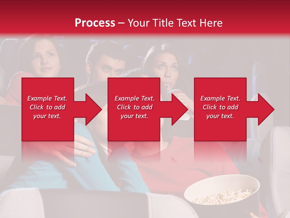 Couple At Cinema PowerPoint Template