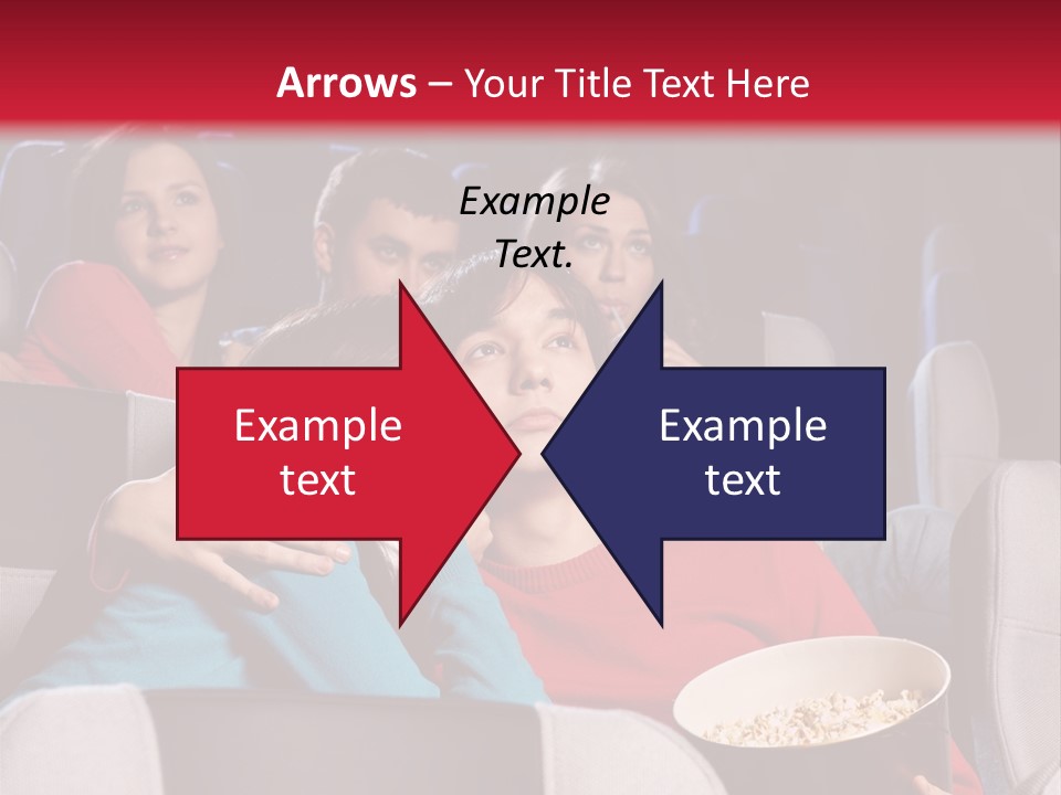 Couple At Cinema PowerPoint Template