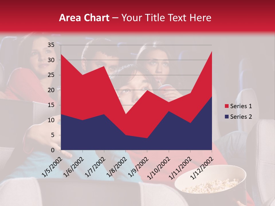 Couple At Cinema PowerPoint Template