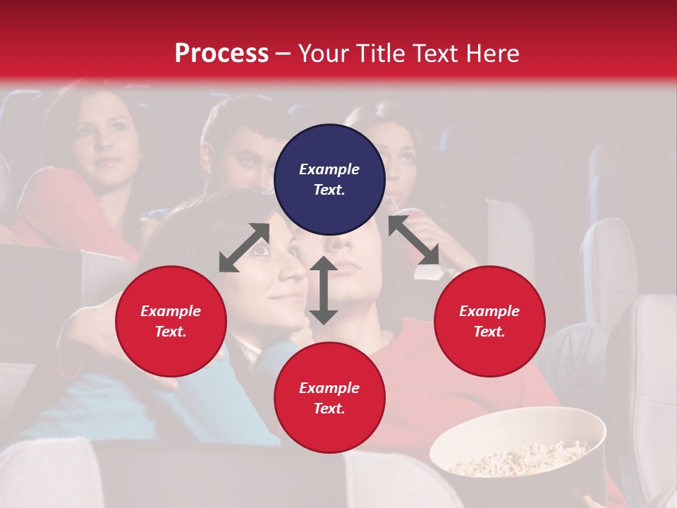 Couple At Cinema PowerPoint Template