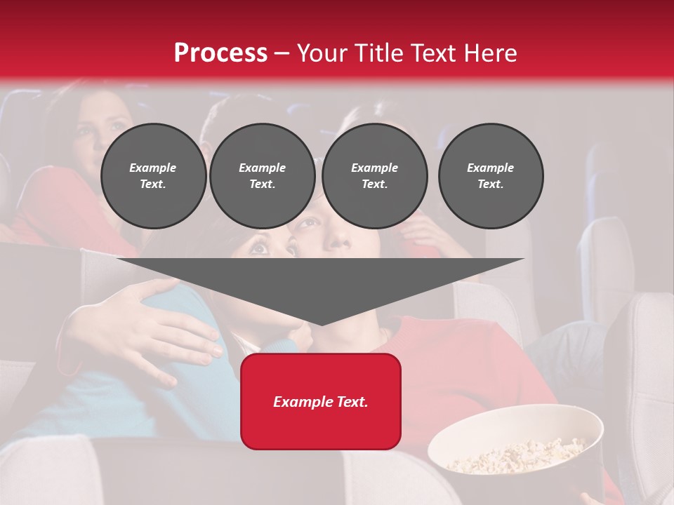 Couple At Cinema PowerPoint Template