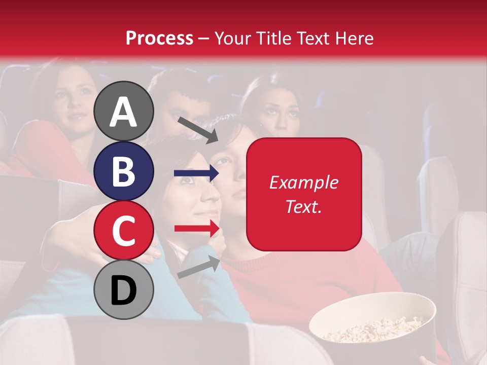 Couple At Cinema PowerPoint Template