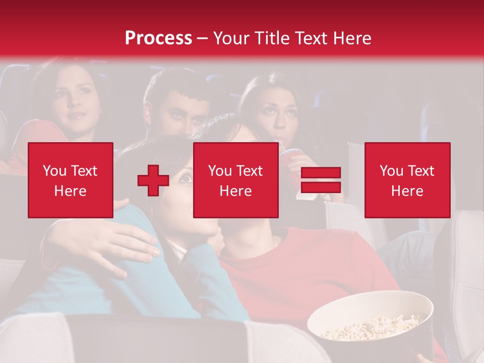 Couple At Cinema PowerPoint Template