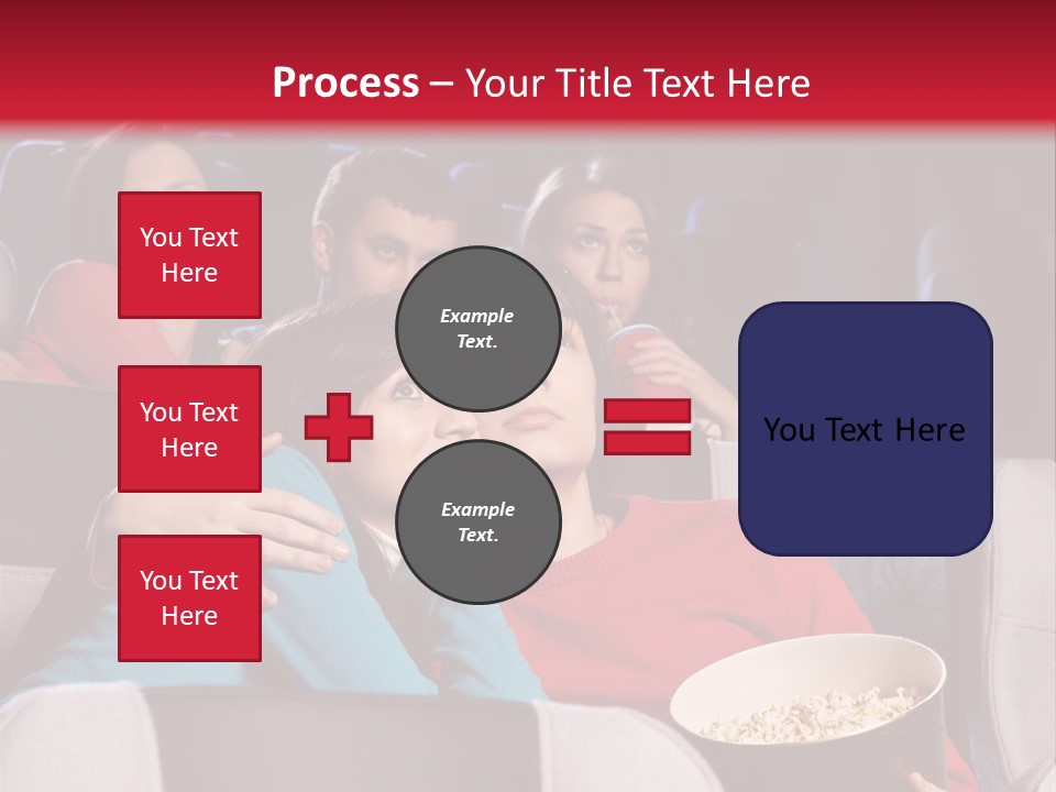 Couple At Cinema PowerPoint Template