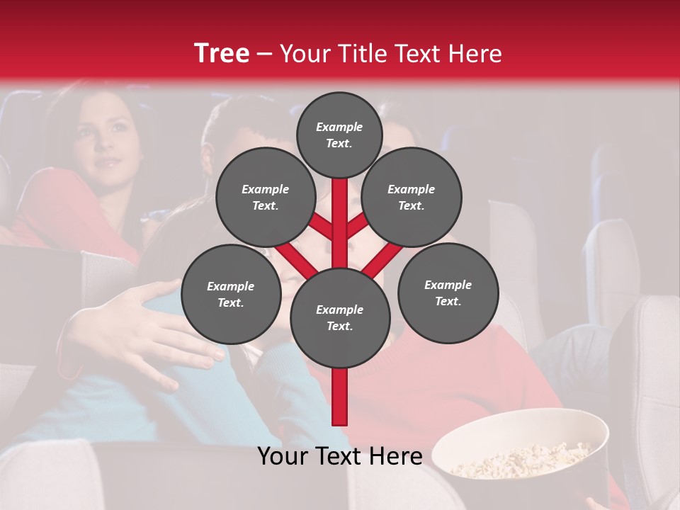 Couple At Cinema PowerPoint Template